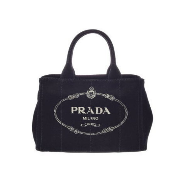 Prada tote bag Kanapa mini canvas black strap - Picture 1 of 12